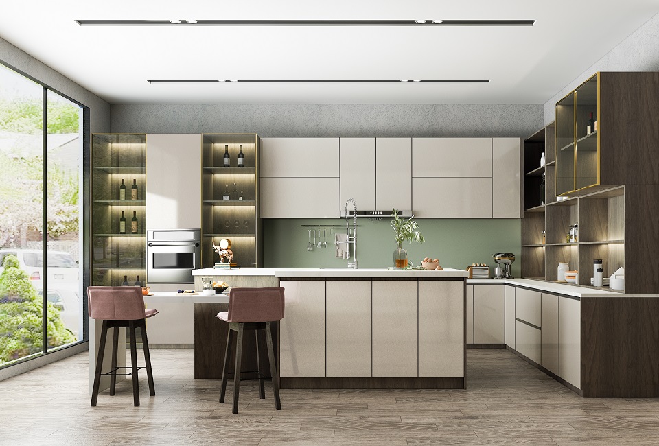 Mizhi Series Custom Wardrobe - Minimalist Natural Warmth View 2