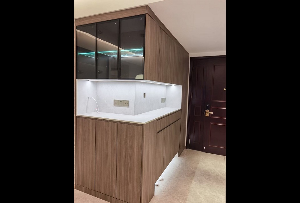Living & Dining Room Real Shot Photos - OLEE Custom Real Installation